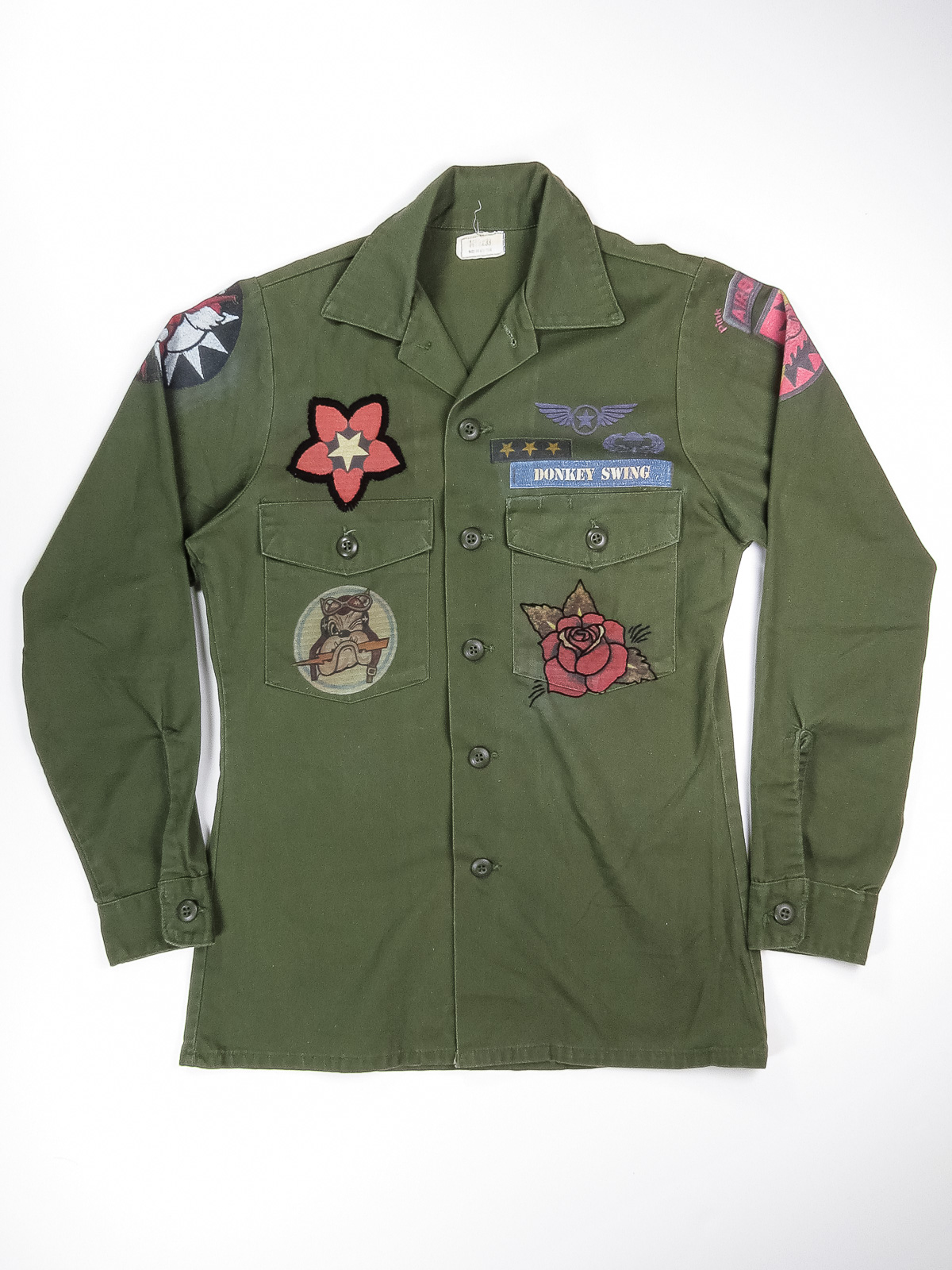 Camicia donna verde militare on sale